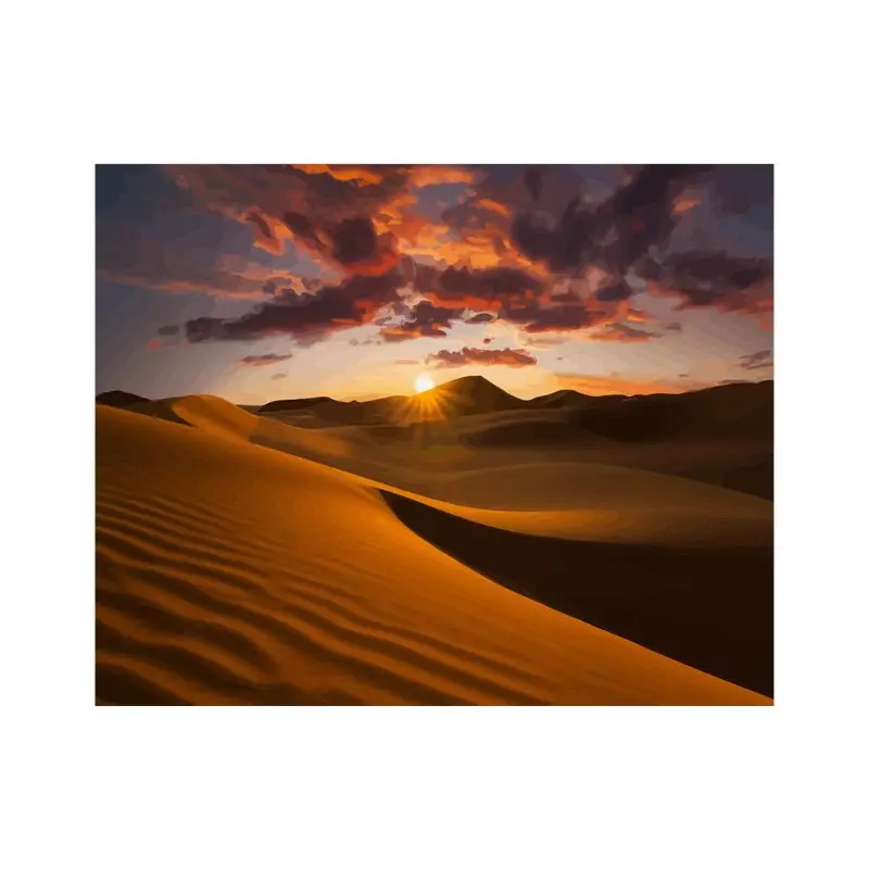 

Desert Frameless DIY Digital Oil Painting By Numbers Canvas Wall Picture Decor