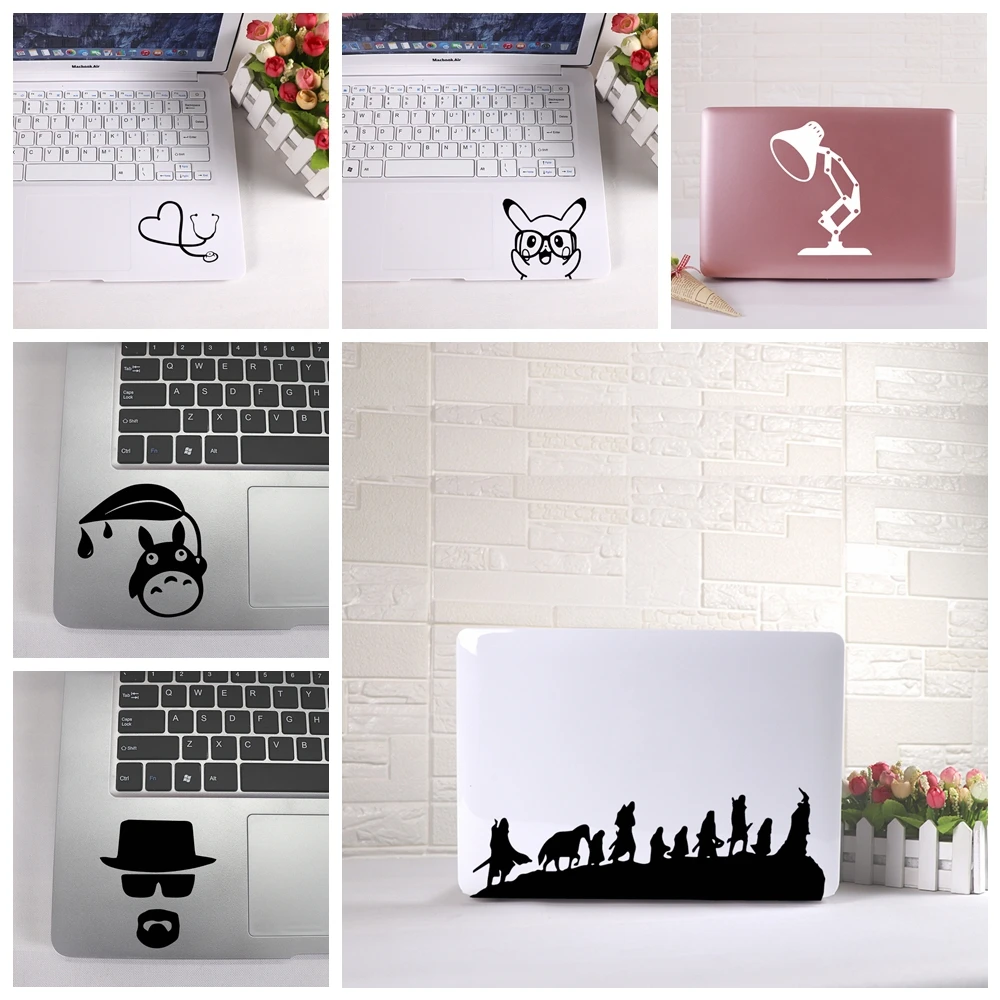 

Cartoon Totoro Mickey Mouse Laptop Sticker Partial Stickers Vinyl Dragonball laptop Stickers Art Decals for laptop skin decorat