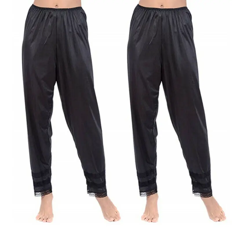 3 цвета женские мягкие Слип лайнер пижамы ночное белье брюки для отдыха Плюс Размер M-2XL