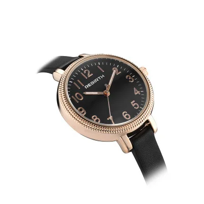 

Amoy Supply of Goods Wholesale Watch Circle Leather Belt with Numbers Measuring Hands Women's-Style Literature And Art Gift Quar