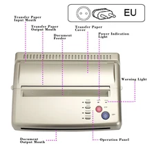 Горячая евро вилка тату-машинка копировальный трафарет машина Принтер рисунок тепловой производитель трафаретов копир для переводная бумага для тату