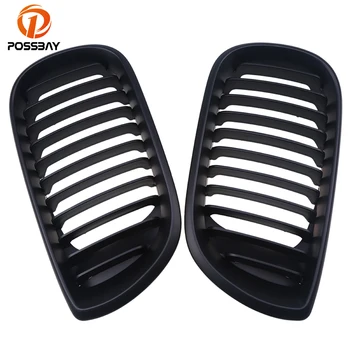 

POSSBAY Car Front Center Wide Kidney Hood Grille Grills for BMW 3-Series E46 325xi/330d Touring 2001-2006 Facelift Car Cover