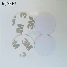 125 кГц EM4100 диаметр 25 мм RFID монетная карта с 3M аденсивной наклейкой только для чтения TK4100 ID карта в картах контроля доступа 1 шт./лот