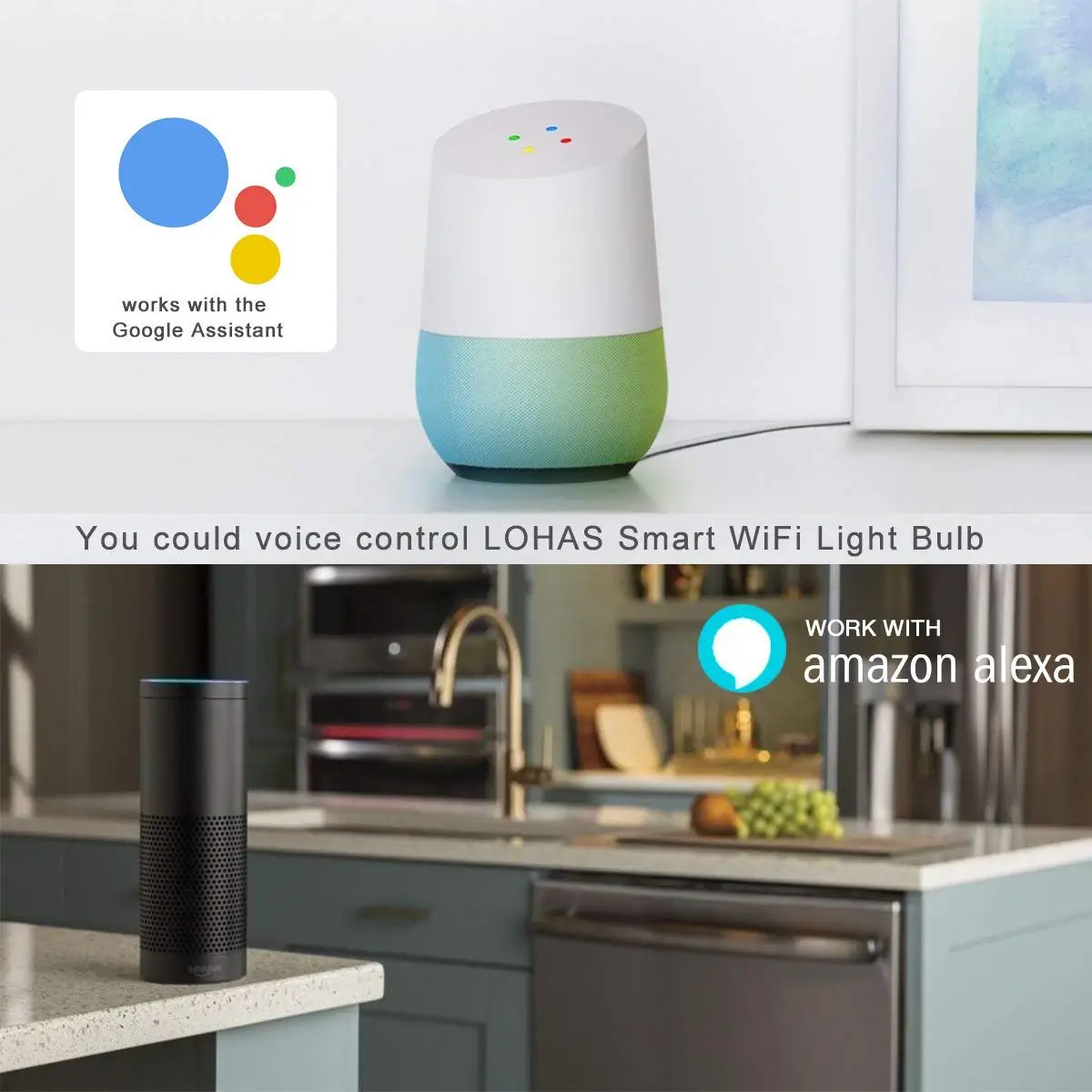 WiFi умный светодиодный светильник B22 Bayonet 14 Вт RGB Теплый Холодный белый затемняемый