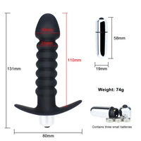Anal Butt Plug Dildo Vibrator Prostata Massage Bead-Vibration Modi Stimulator Butt Plug Sex Spielzeug für Männer Frauen Paare 3
