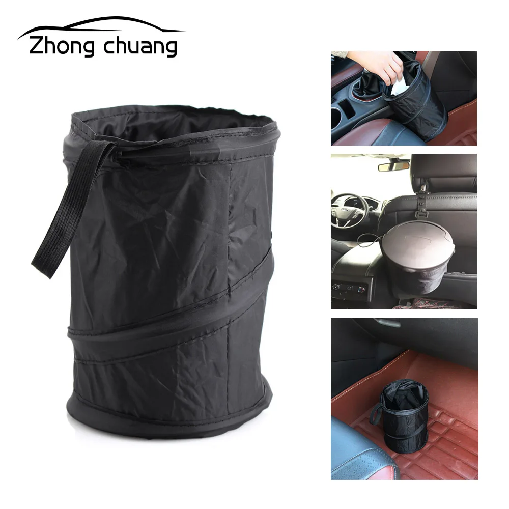 

Car canned bag waterproof car garbage bag car cooling bag - car garbage bag side bag car trash can garbage bin folding garbage b