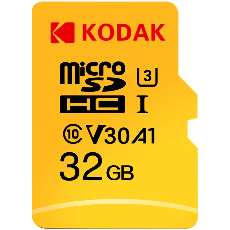Карта памяти Kodak 256 ГБ 128 64 U3 32 карта Micro sd класс 10 флэш-карта Microsd TF/sd-карты s для