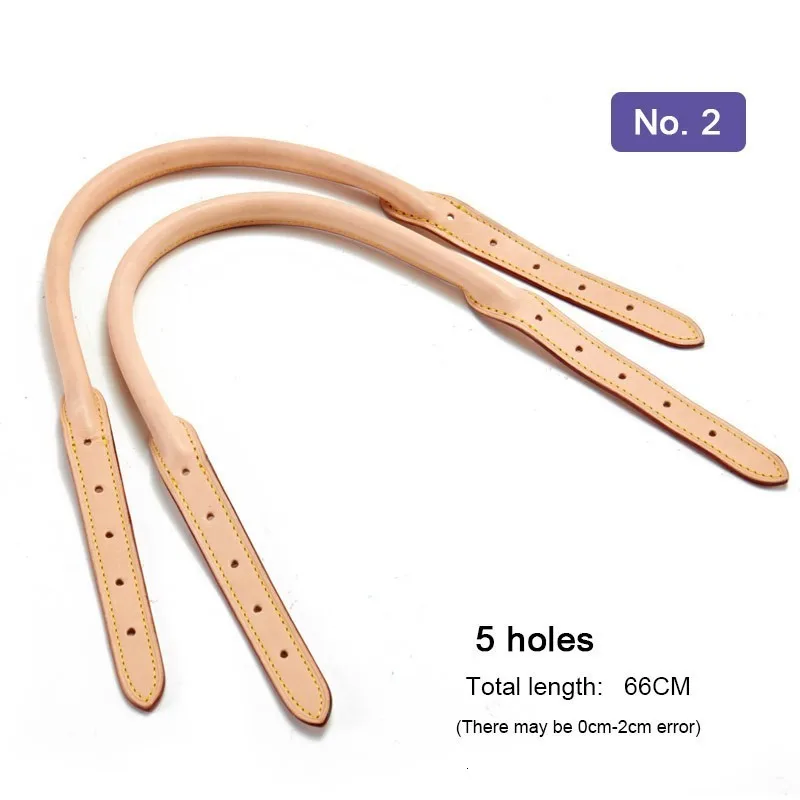 5 holes 66CM 1 Pair Брендовая сумка ручка аксессуары Длина 56 см-66 см Натуральная кожа сумка ручка Замена ручная работа Высокое качество сумка аксессуары - Цвет: 5 holes 66CM 1 Pair