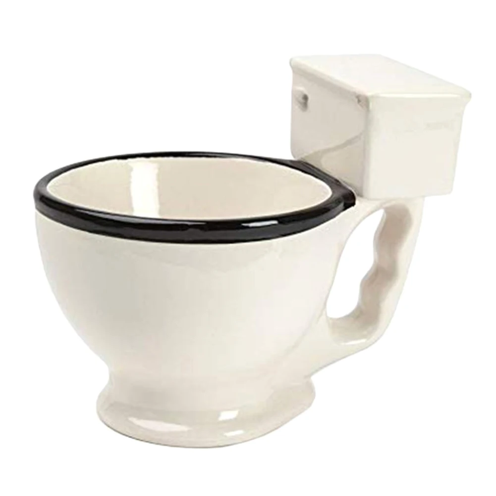 

Toilet Design Tea Novelty Cup Ceramic With Handle Milk Breakfast Mug Gift Home Office Funny Ice Cream Coffee