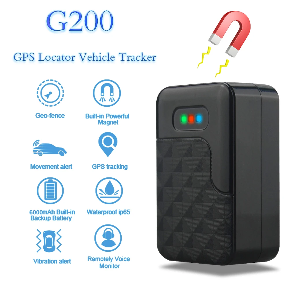 Водонепроницаемый Противоугонный GPS трекер G200 для автомобиля мотоцикла с