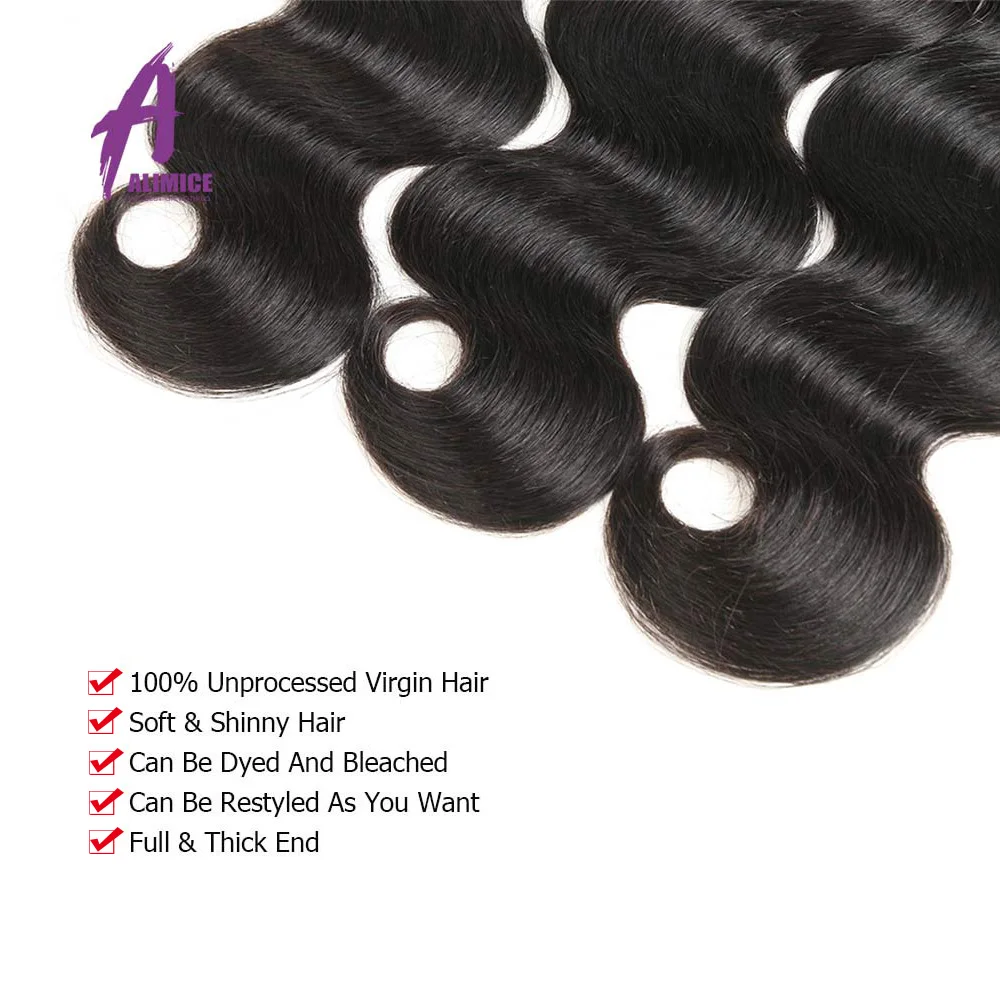 Brazilian Body Wave Hair Bundles 8-28 Inches Human Hair Weave Bundles Natural Black Hair Extensions 3/4 Bundles Alimice Remy Brazilian Body Wave Hair Bundles 8-28 Inches Human Hair Weave Bundles Natural Black Hair Extensions 3/4 Bundles Alimice Remy