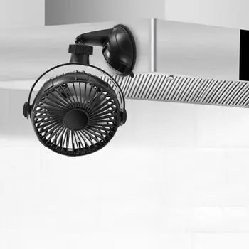 

Suction Cup 2000mAh USB Rechargeable Battery Operated Kitchen Fan for Home Car 28GE