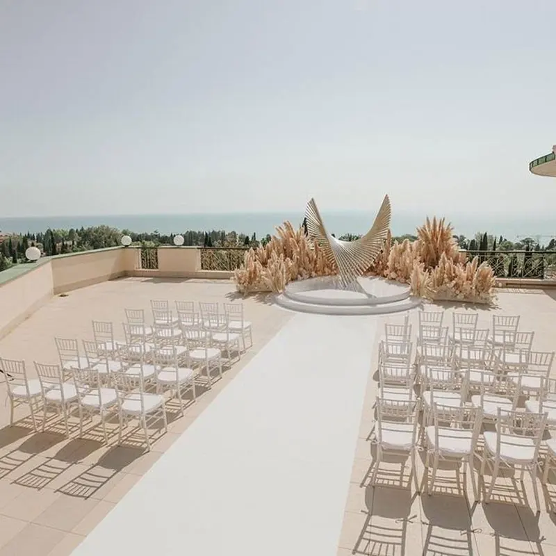 Custom White Carpet for Wedding Aisle Runner, Indoor and Outdoor, Party Decoration, Thickness:1mm, 3M, 5m, 10m