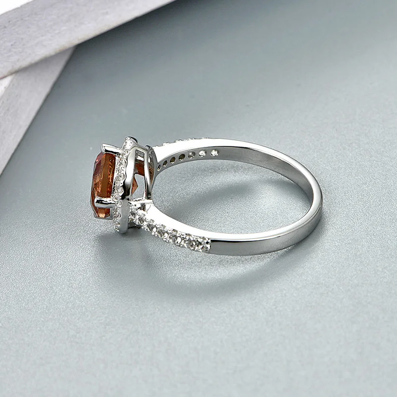 Zultanite Silver Ring Women Fashion 2.3 Carats Created Diaspore S925 Wedding Band Color Change Stone silver ring wedding rings silver rings
