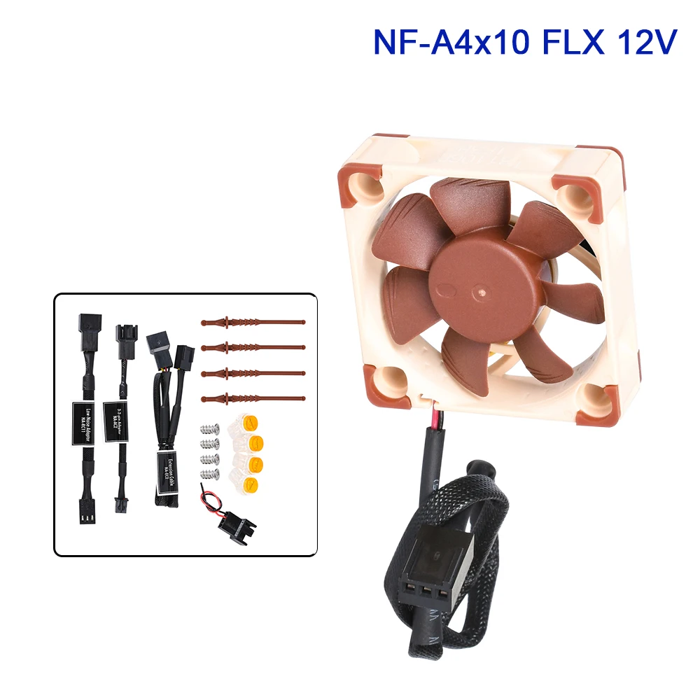 Премиум вентилятор Noctua NF A4x10 FLX 12 В 4010 Вентилятор охлаждения 4500 об/мин кулер 3d