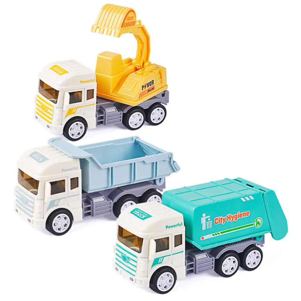 HOt Sale Mini Vehicle Model Alloy Diecast Engineering Construction Fire Truck Ambulance Transport Car Educational Children Gift