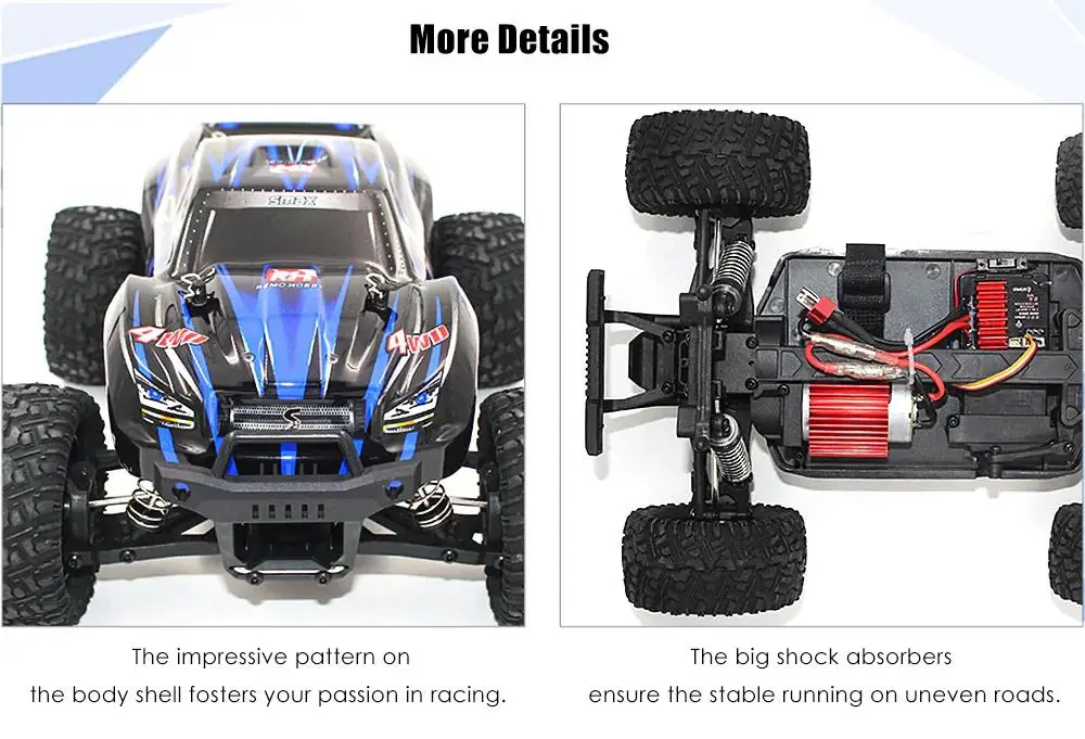 None REMO 1631 1/16 2,4G 4WD матовый внедорожник монстр грузовик SMAX RC автомобиль