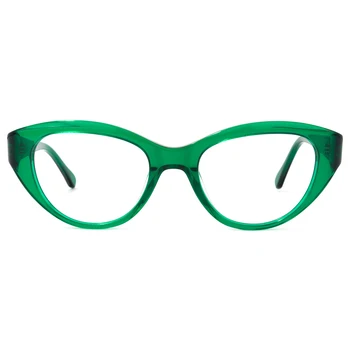 

Zeelool Retro Acetate Oval Eyeglasses Frame with Non-prescription Clear Lens Fletcher ZOA02133