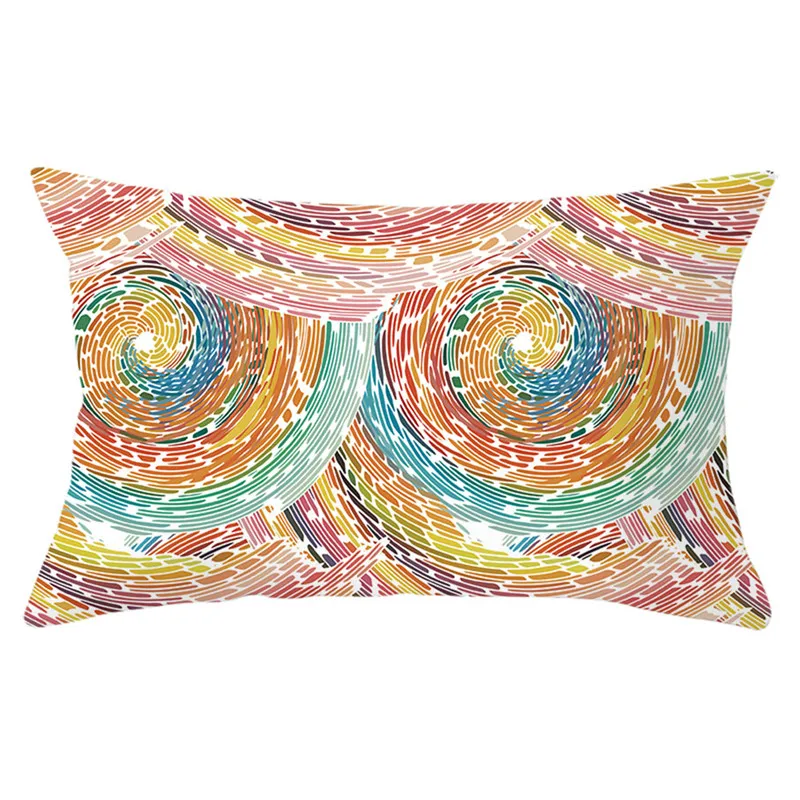 Fuwatacch геометрический узор наволочка красочная стиль пледы Декоративные Чехлы для подушек для домашнего украшения, наволочки для подушек, 30*50 см - Цвет: PC12596