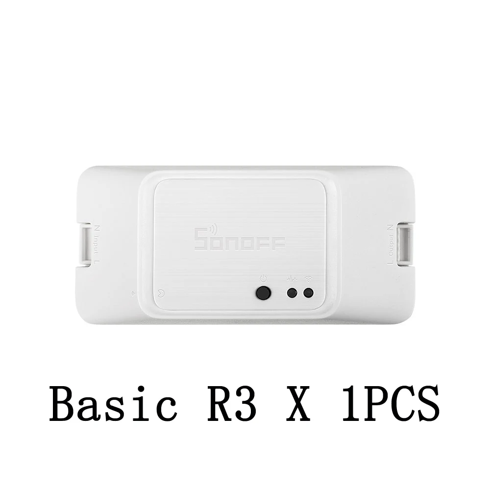 SONOFF BASIC R3 wifi DIY умный переключатель светильник таймер поддержка приложение/голос/LAN дистанционное управление mart ВКЛ/ВЫКЛ - Комплект: BASICR3 1PCS