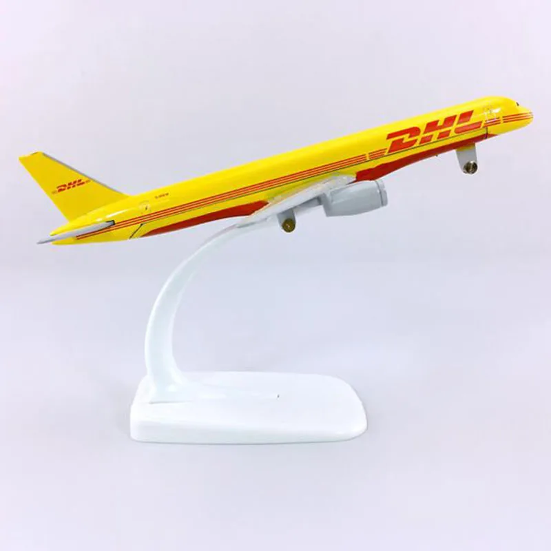 16 см 1:400 B757 200 модель DHL экспресс доставки авиакомпании w сплав на основе самолет