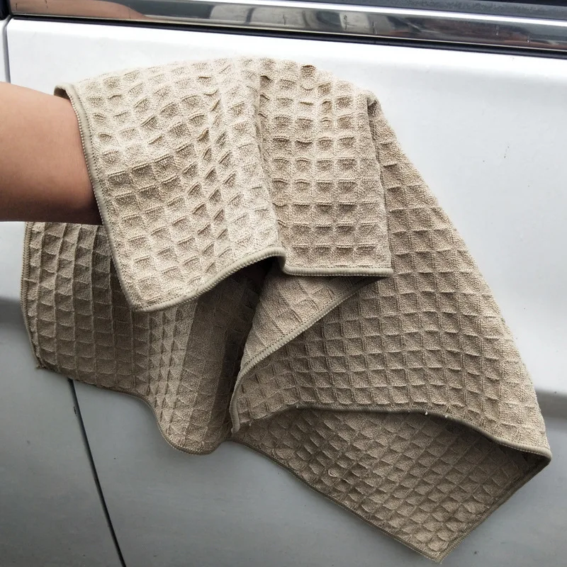 6 шт. Автомобильная влагопоглощающая салфетка из микрофибры вафельное плетение дизайн тряпки для мытья автомобиля автомобильный воск для ухода полировка детализированное полотенце