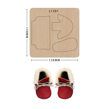 

Wood Cutting dies DIY Scrapbooking Mold Wooden Cutter leather handmade Baby shoes cutting mold Suitable for big shot machines