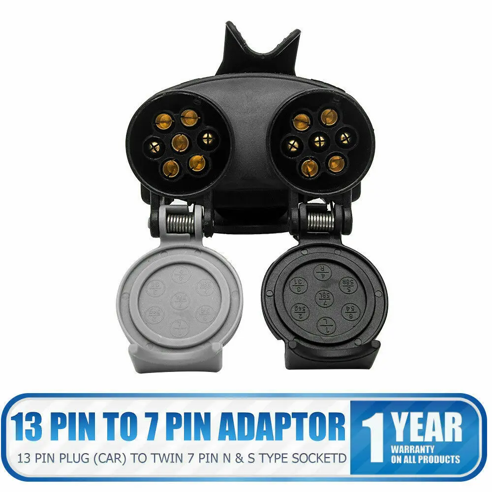 

Universal 12V 13Pin to 7Pin 12V Car Trailer Truck Adapter Converter Towing Socket Plug RV Camper Accessories