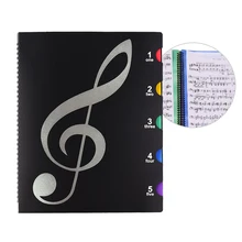 20 страниц A4 музыка лист органайзер для бумаг документ файл папку Цвет карманами для студентов концерт музыканта хоров