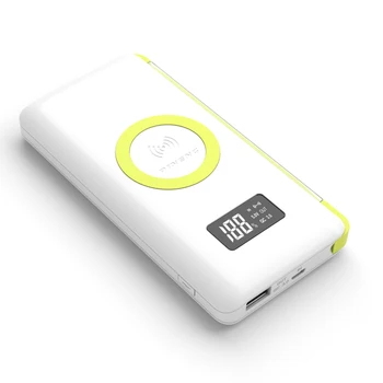 

PN-888 PINENG 10000mAh Wireless Charge External Battery Portable Mobile Power Bank Built-In Lightning With WPC Q Standard
