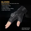 Summer PU Leather Fingerless Tactical Gloves Military Men Women Knuckles Protective Gear Hand Driving Climbing Cycling Army ► Photo 2/6