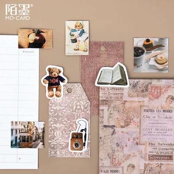 

46 pcs/Box Retro Screening Room Decorative Sticker Computer Notebook Decor