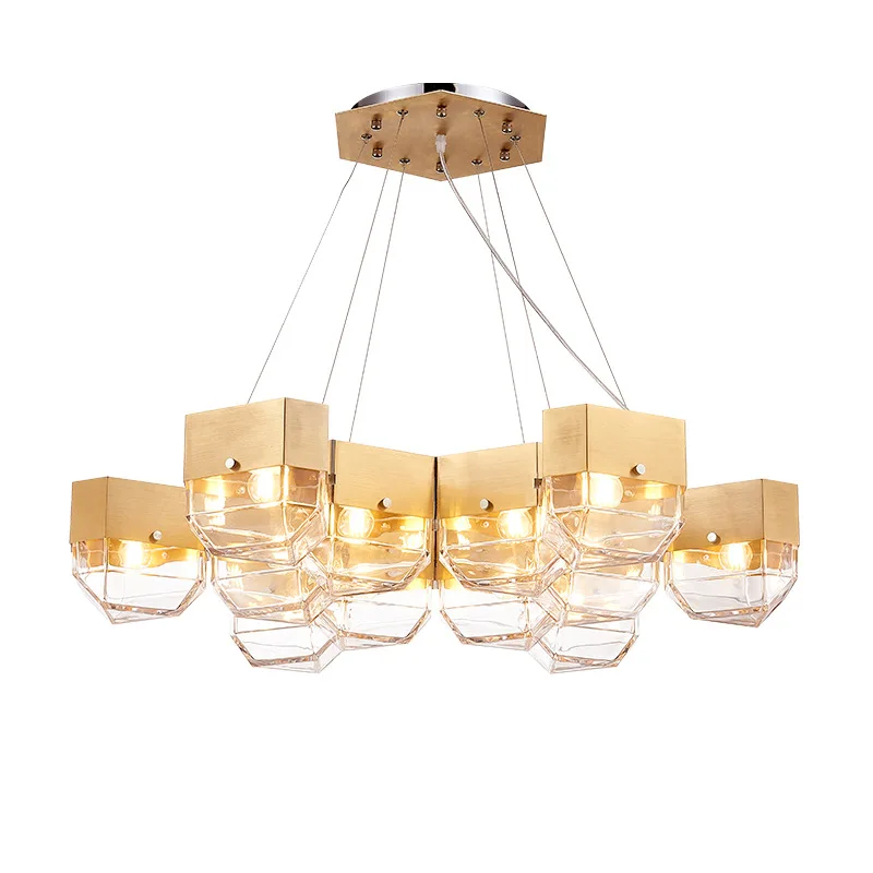 

Современная арт-дизайнерская люстра из нержавеющей стали, креативная простая модная лампа в стиле пост-модерн для гостиной, столовой