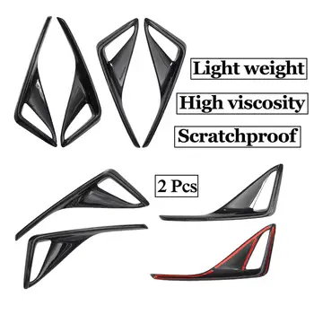 

Black Carbon Fiber Rear Fog Light Protector Cover Trim Scratch-Resistant Car Modification Accessories For Toyota CHR 2016-2019