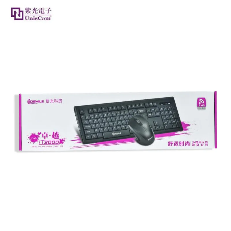 

Uniscom T3000 2.4G Wireless Mouse Set Section Wireless Keyboard Wireless Mouse
