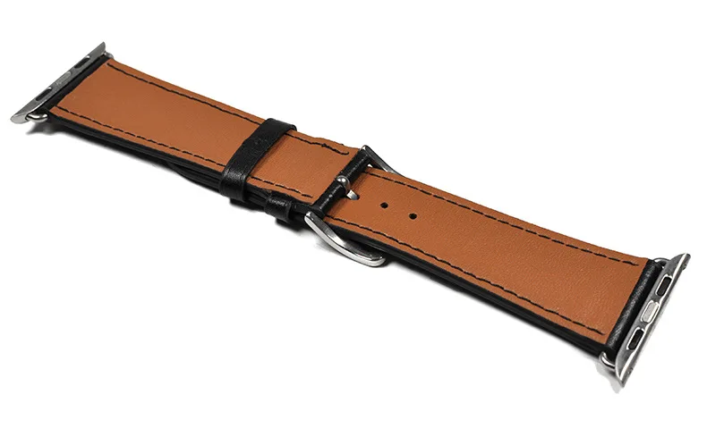 LEONIDAS одиночный Тур Eperon d'Or ремешок для apple watch серии 3 2 1 Печатный ремешок с узором для iwatch пояс Noir Gala кожаный ремешок