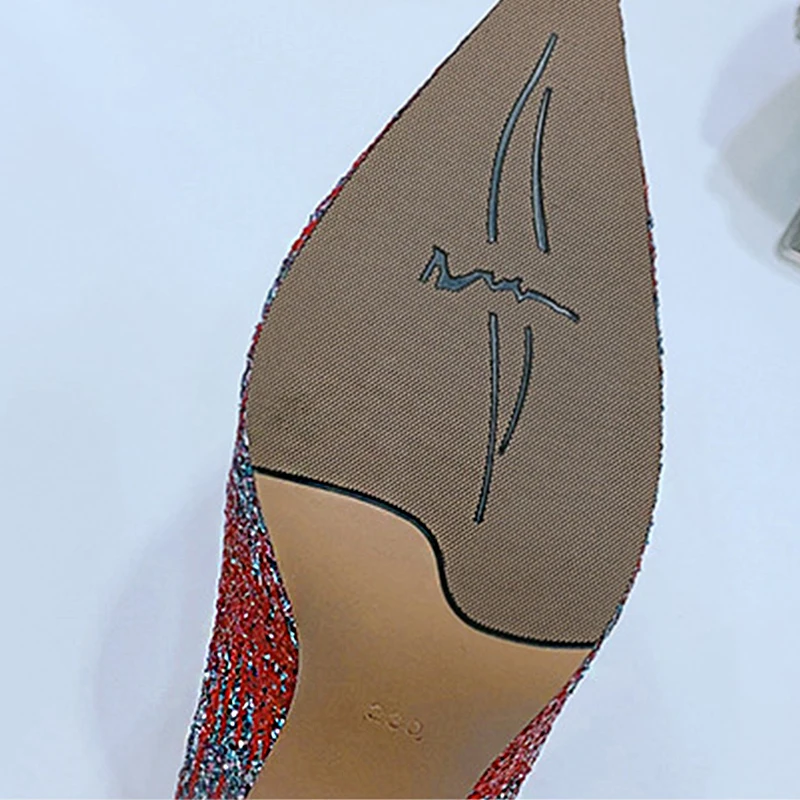 2021 Spring European and American Casual Fashion Pointed Stiletto High Heels Ladies Sexy Shallow Mouth Single Shoes