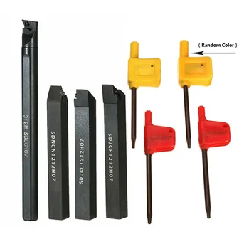 

Milling Cutter Lathe Boring Bar Holder Tool Kits Carbide Inserts Tungsten Steel