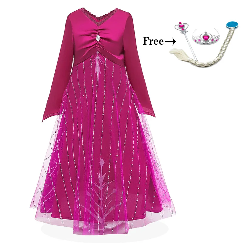 

Christmas Girls Dress Anna Elsa Princess Dress Kids Dresses For Dress For Girls Costume Carnival Party Cosplay Children Clothing