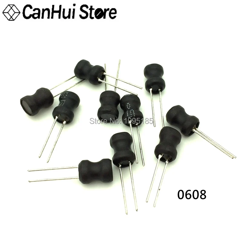 10pcs 0608 6*8mm I shape Power Inductor Inductance Copper Coil 1MH 68uh
