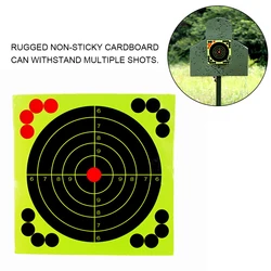 Tactical Shooting Target Paper 12 Inch Fluorescent Sticker Paintball Airsoft Shotgun Range Military Hunting Army Training Target