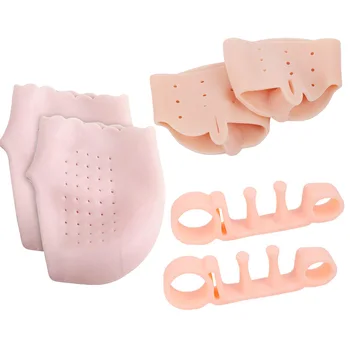 

New 3 Pairs Heel Cups Thumb Valgus Correctors Toes Separators Foot Care Foot Pain Relief For Women Men Foot Care Tool