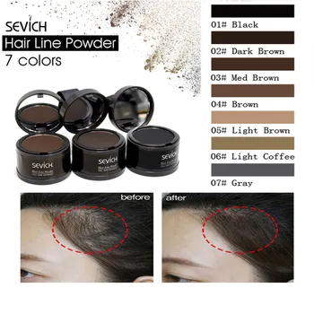 

Hair Filling Powder Hairline Powder+Puff Fluffy Thin Powder Pang Line Shadow Hair Concealer Root Cover Up Hairline Repair Care