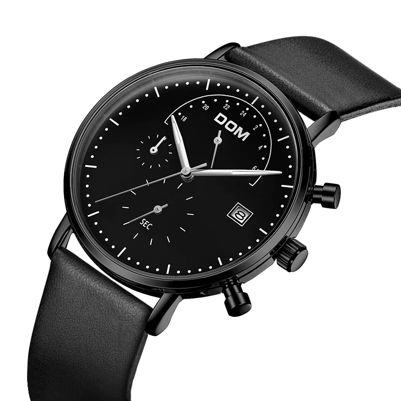 

Multi-functional Watch OEM Processing Gift Customization DOM Waterproof Casual MEN'S Watch a Generation of Fat