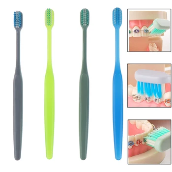 

Soft Bristle orthodontia teeth brush brace teeth toothbrush small head U-shaped Orthodontic Toothbrush