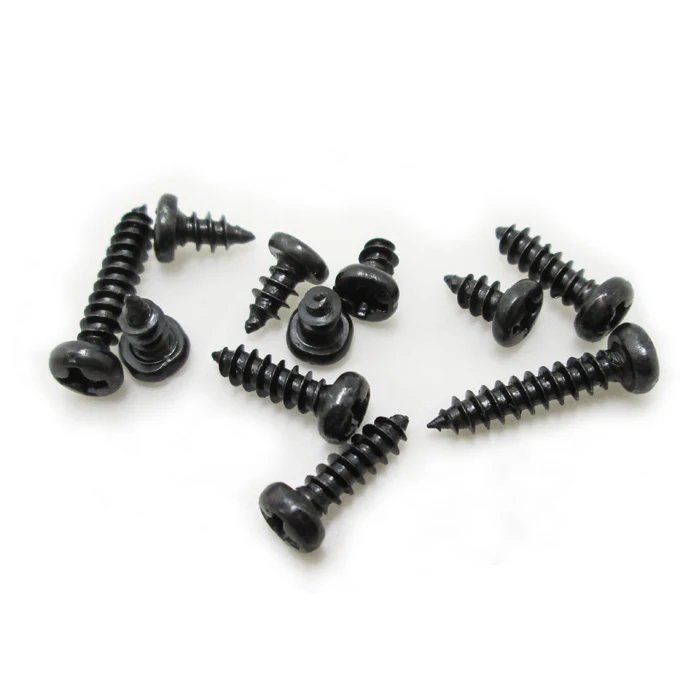 

M1 M1.2 M1..4 M1.5 M1.7 Phillips Cross Recessed Pan Head Self Tapping screw Metric Thread Small Round Bolt Black Steel 1000pcs