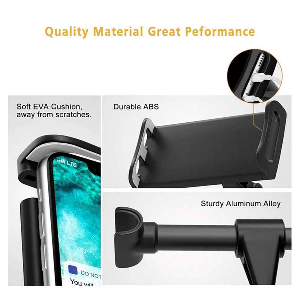 

Car Rear Pillow Back Seat Headrest Mount Phone Holder Stand Black For IPad Car interior decoration Car headrest bracket