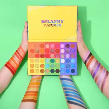 

Bright Color Eye Shadow Makeup 54 Colors Matte & Shimmer Eye Pressed Powder Palette Cosmetics 6 Pcs/lot DHL Free