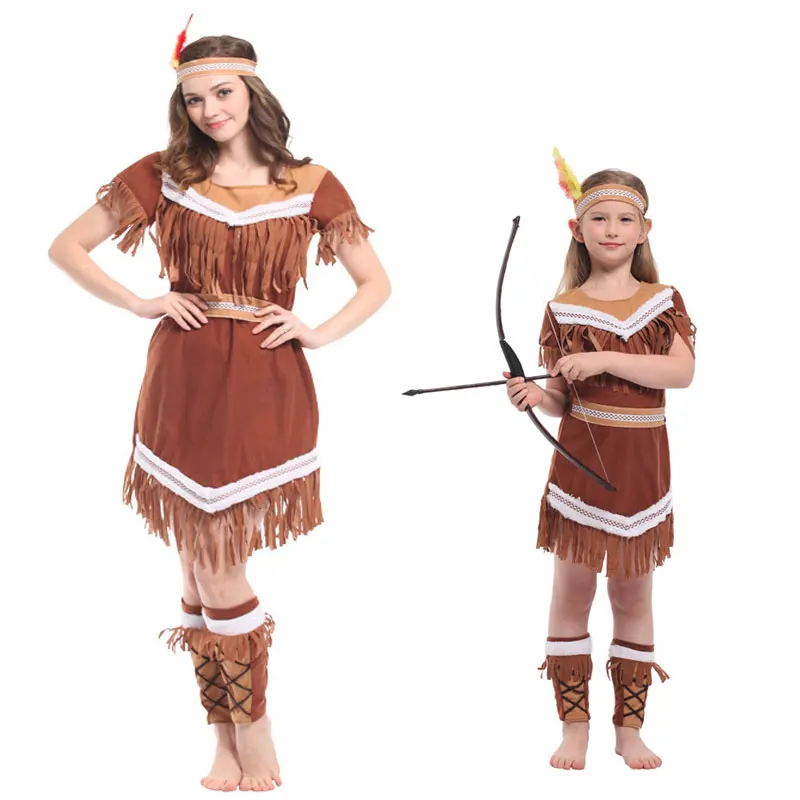 Umorden/женские костюмы индийской принцессы на Хэллоуин; Детские костюмы для девочек; Pocahontas Huntress; костюм Пурим; вечерние маскарадные платья Mardi Gras