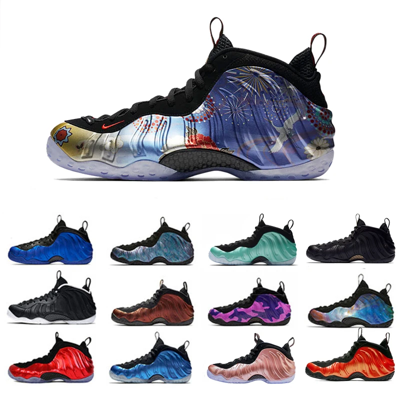 

2019 Penny Hardaway Mens Basketball Shoes CNY Floral Fleece Habanero Red Sequoia Eggplant Rust Pink Foam Sports Sneakers 40-46